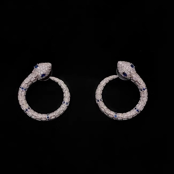 Jewelry - - - 18K GP Snack Earrings
